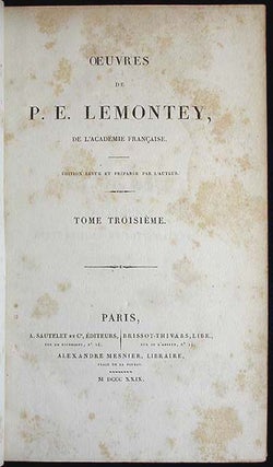 Oeuvres de P.E. Lemontey, de L'Academie Française vol. 3