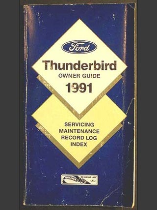 Item #000320 Ford Thunderbird Owner Guide