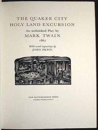 The Quaker City Holy Land Excursion: An Unfinished Play