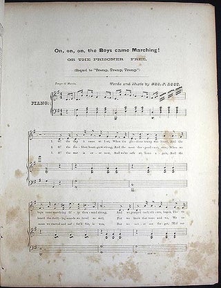 On, On, On, the Boys Came Marching! or the Prisoner Free: Song & Chorus Sequel to "Tramp, Tramp, Tramp"