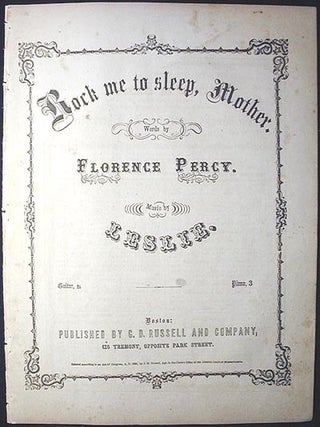 Item #000912 Rock Me to Sleep, Mother. Florence Percy