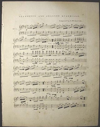Item #000918 Jeannette and Jeannot Quadrille. Charles W. Glover