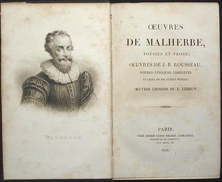 Oeuvres de Malherbe, Poésies et Prose; Oeuvres de J.B. Rousseau, Poésies Lyriques Complètes et Choix de Ses Autres Poésies; Oeuvres Choisies de E. Lebrun