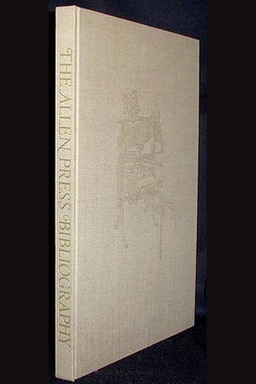Item #000971 The Allen Press Bibliography: a Facsimile With Original Leaves and Additions to...