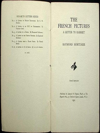 The French Pictures: A Letter to Harriet