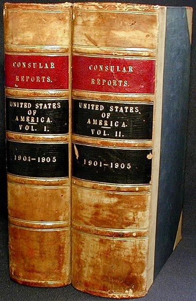 Item #001216 Diplomatic and Consular Reports on the United States [2 volumes]. Great Britain. Foreign Office.