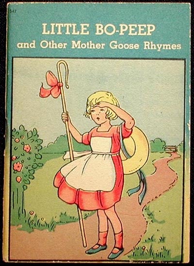 Little Bo Peep and Other Mother Goose Rhymes on Classic Books and Ephemera