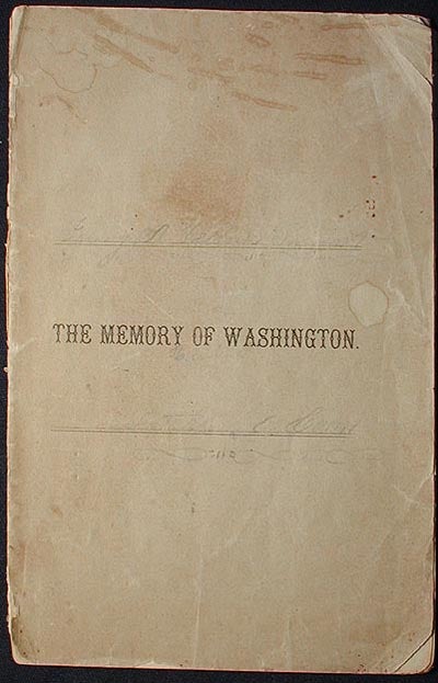 Item #001305 The Memory of Washington: A Sermon Preached in the First Congregational Church, Litchfield, Conn., February 22, 1863. George Richards.