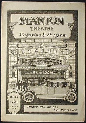 Item #001322 Stanton Theatre Magazine & Program Dec. 17, 1923 [Adolphe Menjou in Rupert of Hentzau