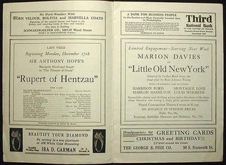 Stanton Theatre Magazine & Program Dec. 17, 1923 [Adolphe Menjou in Rupert of Hentzau]