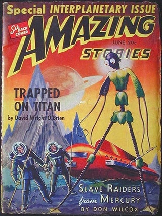 Item #001498 Amazing Stories June 1940 Volume 14 Number 6. Don Wilcox, Festus Pragnell, David...