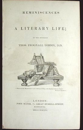 Reminiscences of a Literary Life [provenance: William Horatio Crawford]