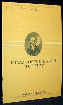 Item #001755 Te Deum for the Empress Marie Therese. Joseph Haydn