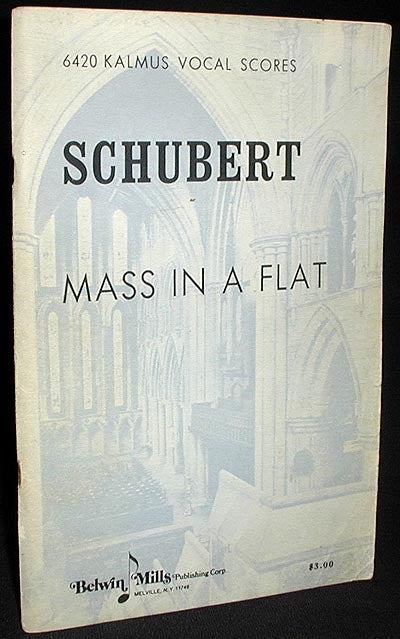 Item #001760 Messe in As für Vier Singstimmen, Orchester und Orgel [Mass in A Flat]. Franz Schubert.