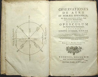 Observationes de Aëre et Morbis Epidemicis . . . His Accedit Opusculum de Morbo Colico Damnoniensi