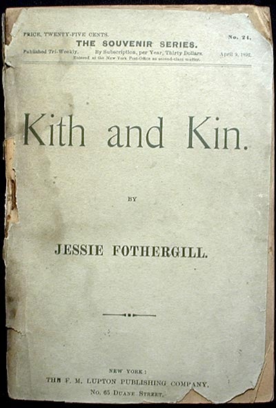 Item #002070 Kith and Kin. Jessie Fothergill.