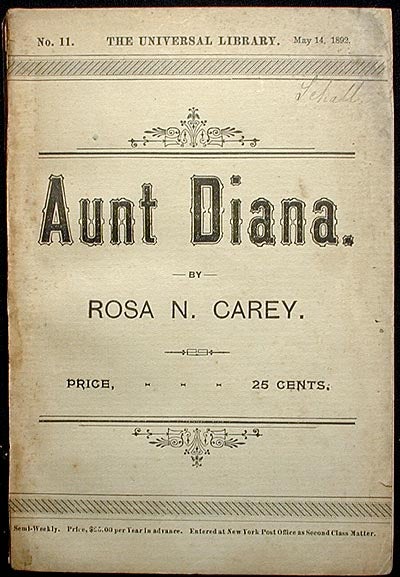 Item #002075 Aunt Diana. Rosa Nouchette Carey.