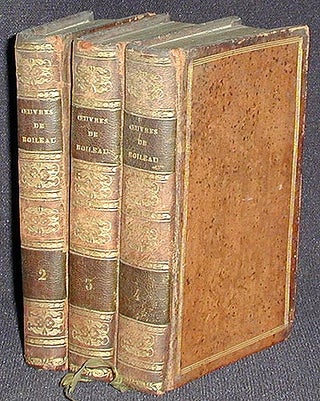 Item #002133 Oeuvres Complètes de Boileau [vols. 2, 3, and 4]. Nicolas Boileau Despréaux