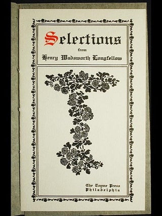 Selections from Henry Wadsworth Longfellow