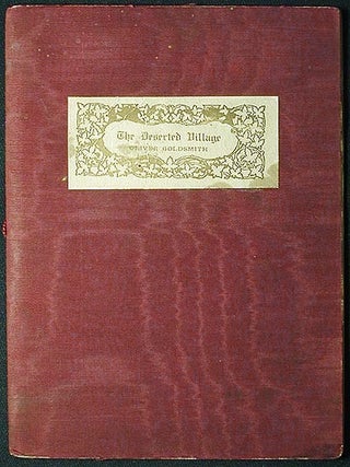 Item #002192 The Deserted Village. Oliver Goldsmith
