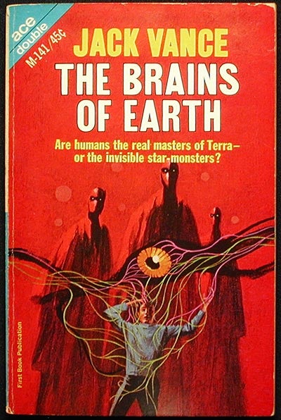 Item #002229 The Many Worlds of Magnus Ridolph // The Brains of Earth. Jack Vance.