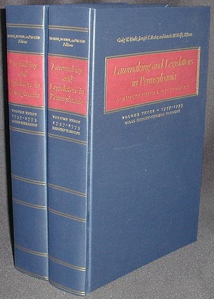 Item #002259 Lawmaking and Legislators in Pennsylvania: A Biographical Dictionary Vol. Three:...