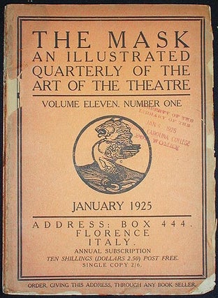 Item #002265 The Mask: An Illustrated Quarterly of the Art of the Theatre -- Volume Eleven,...