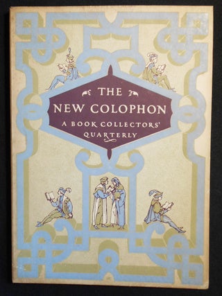 Item #002528 The New Colophon: A Book Collectors' Quarterly -- Vol. 2 Part 7 September 1949....