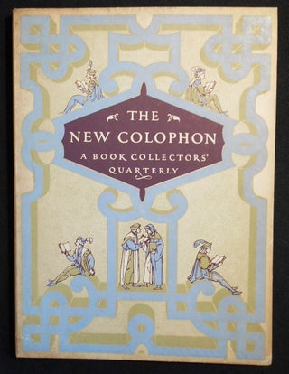 Item #002528 The New Colophon: A Book Collectors' Quarterly -- Vol. 2 Part 7 September 1949....