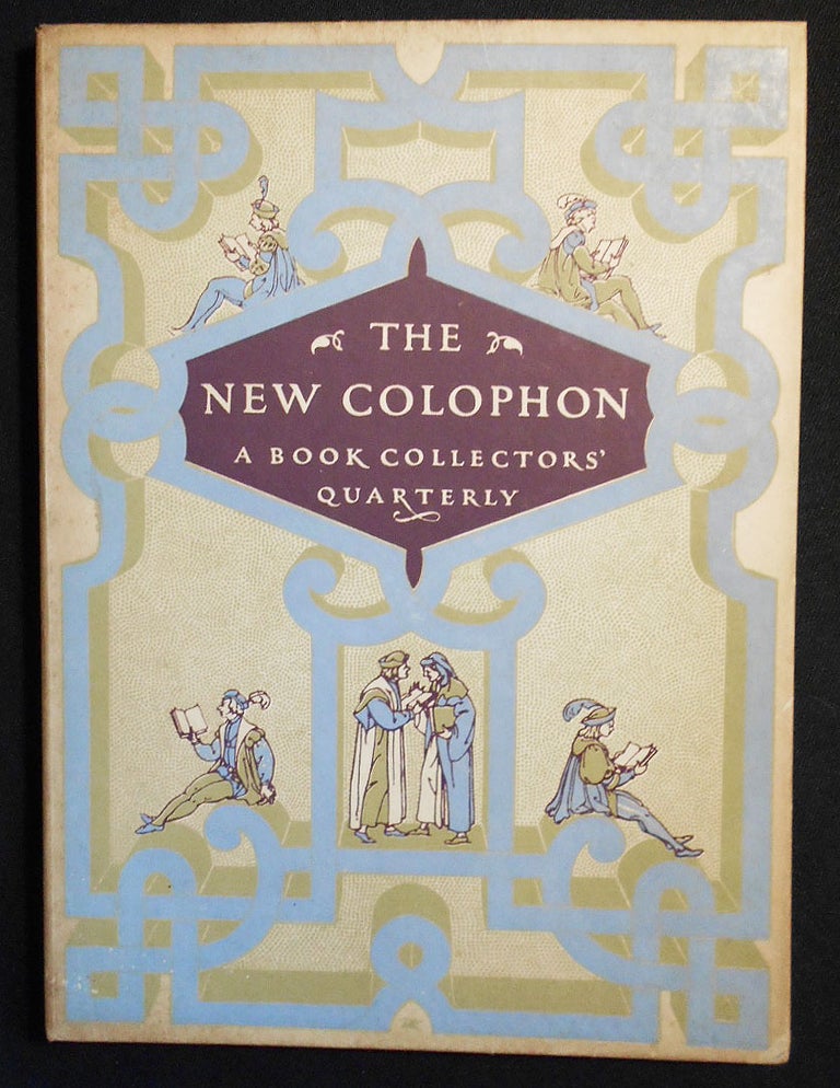 Item #002528 The New Colophon: A Book Collectors' Quarterly -- Vol. 2 Part 7 September 1949. Marianne Moore.