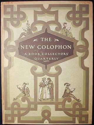 Item #002529 The New Colophon: A Book Collectors' Quarterly -- vol. 2 part 8, February 1950. Ray...