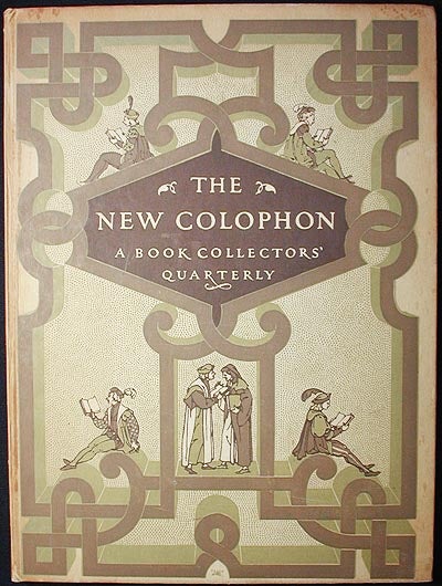 Item #002529 The New Colophon: A Book Collectors' Quarterly -- vol. 2 part 8, February 1950. Ray Nash, E. P. Goldschmidt, James G. McManaway.