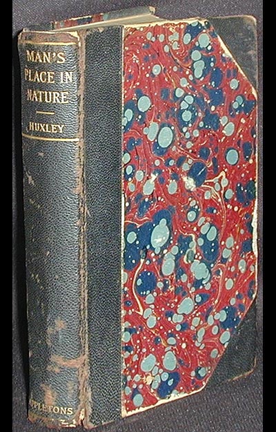 Item #002699 Man's Place in Nature and Other Anthropological Essays. Thomas Henry Huxley.