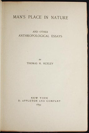Man's Place in Nature and Other Anthropological Essays