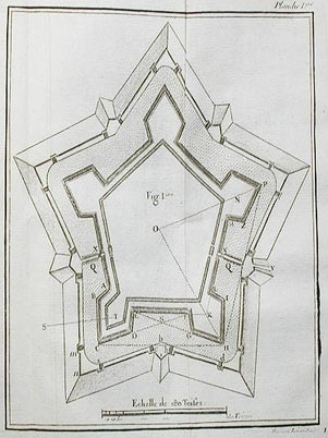 Elemens de Fortification, Contenant les principes & la description raisonnée des différens ouvrages qu'on emploie à la Fortification des places; les systêmes des principaux Ingénieurs, la Fortification irréguliere, &c.