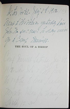 The Soul of A Bishop; frontispiece by C. Allan Gilbert [Clara Irene Shively Knight provenance]