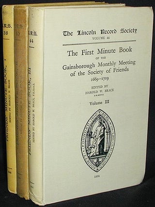 Item #002847 The First Minute Book of the Gainsborough Monthly Meeting of the Society of Friends,...