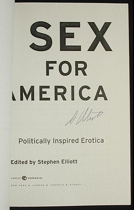 Sex For America: Politically Inspired Erotica [Uncorrected Proof]