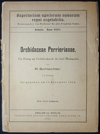 Item #003096 Orchidaceae Perrierianae: Ein Beitrag zur Orchideenkunde der Insel Madagaskar von R....