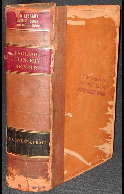 Item #003160 Reports of Cases decided in the High Court of Chancery [vol. 14], by the Right Honorable Lord Chancellor Cottenham, Lord High Chancellor of England; With Notes and References to Both English and American Decisions by John Dunlap. John Dunlap.
