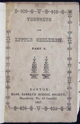 Item #003224 Thoughts for Little Children Part VIII. Christopher C. Dean
