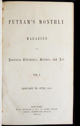 Putnam's Monthly Magazine of American Literature, Science, and Art vol. 1 Jan. to June 1853