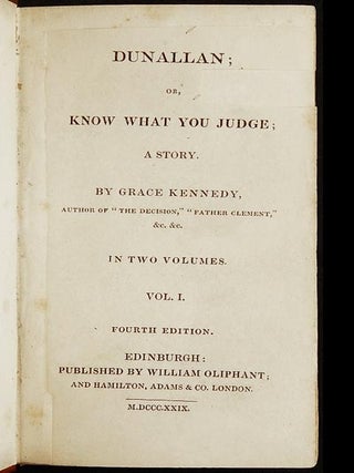 Dunallan; or, Know What You Judge; A Story