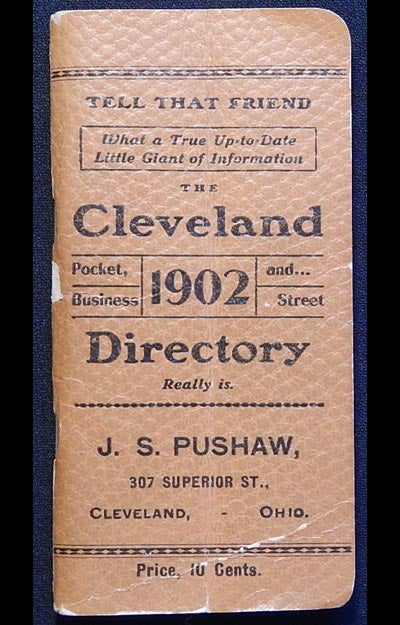 Item #003426 The Cleveland Pocket, Business and Street Directory 1902
