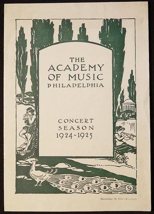 Anna Pavlova [Academy of Music program 1924]