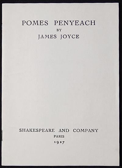 Item #003494 Pomes Penyeach. James Joyce.