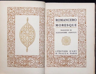 Romancero Moresque; traduction de Alexandre Arnoux