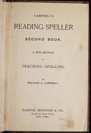Campbell's Reading Speller Second Book: A New Method of Teaching Spelling