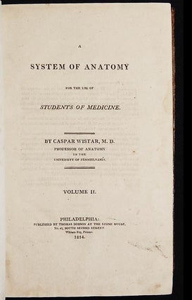 A System of Anatomy for the Use of Students of Medicine [vol. 2]