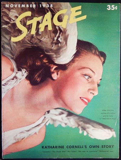 Item #003679 Stage: The Magazine of After-Dark Entertainment -- November 1938 vol. 16 no. 2 [Billy Rose -- Clare Boothe -- Benny Goodman -- Katharine Cornell]. Clare Boothe, Benny Goodman, Ruth Woodbury Sedgwick.